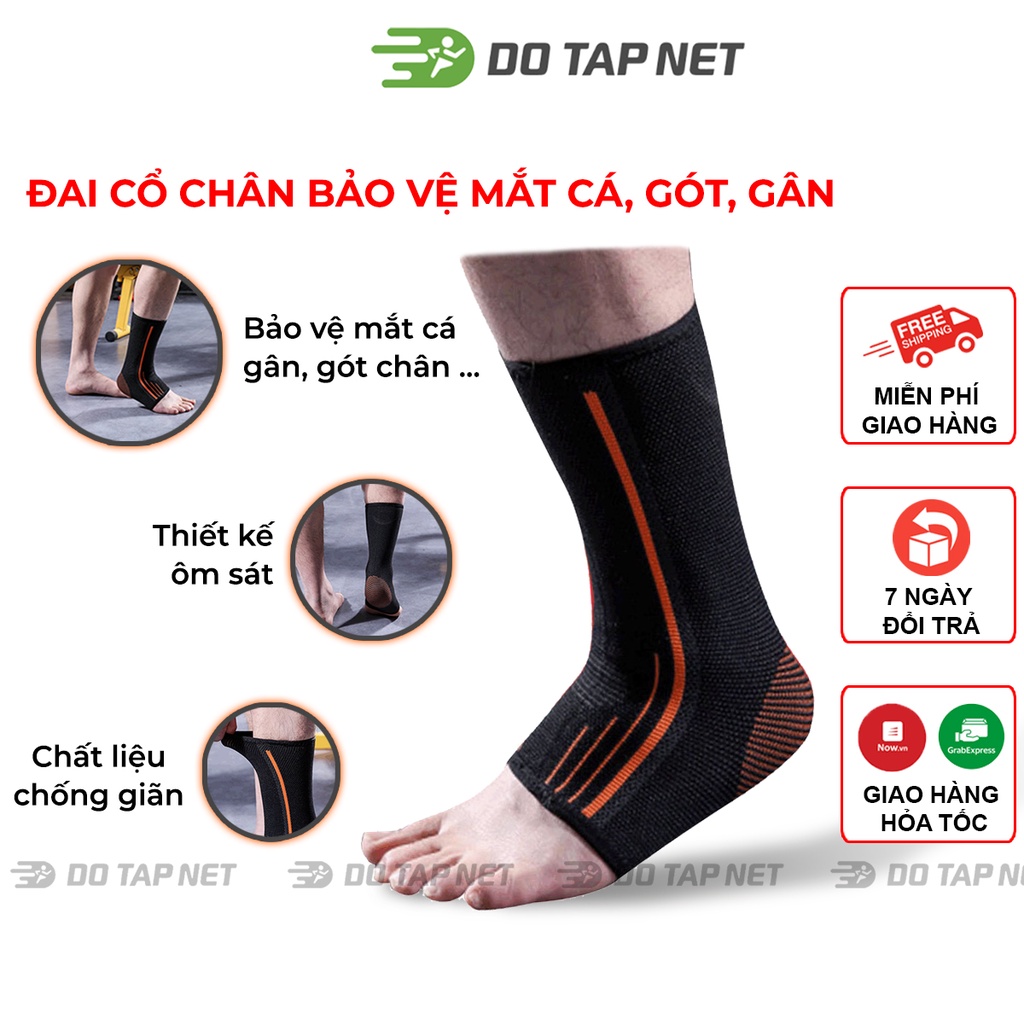 Đai Bảo Vệ Cổ Chân, Băng Cổ Chân Giúp Bảo Vệ Mắt Cá Chơi Thể Thao, Vận Động