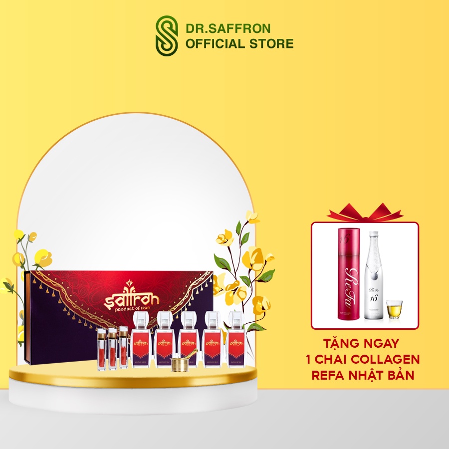 Hộp quà nhụy hoa nghệ tây Saffron Salam cao cấp – Saffron SaLam 25 Gram