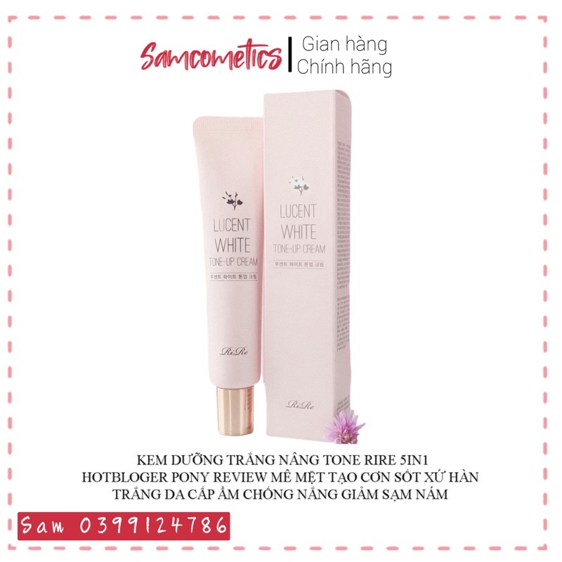 Kem dưỡng trắng nâng tone da RiRE Lucent White tone up Cream