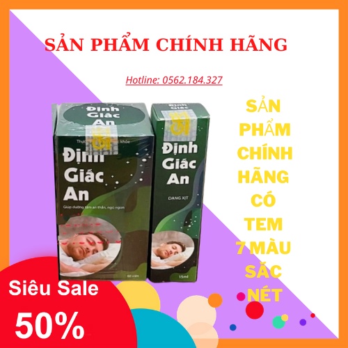 👍 Định Giấc An – Cải thiện chứng mất ngủ hiệu quả