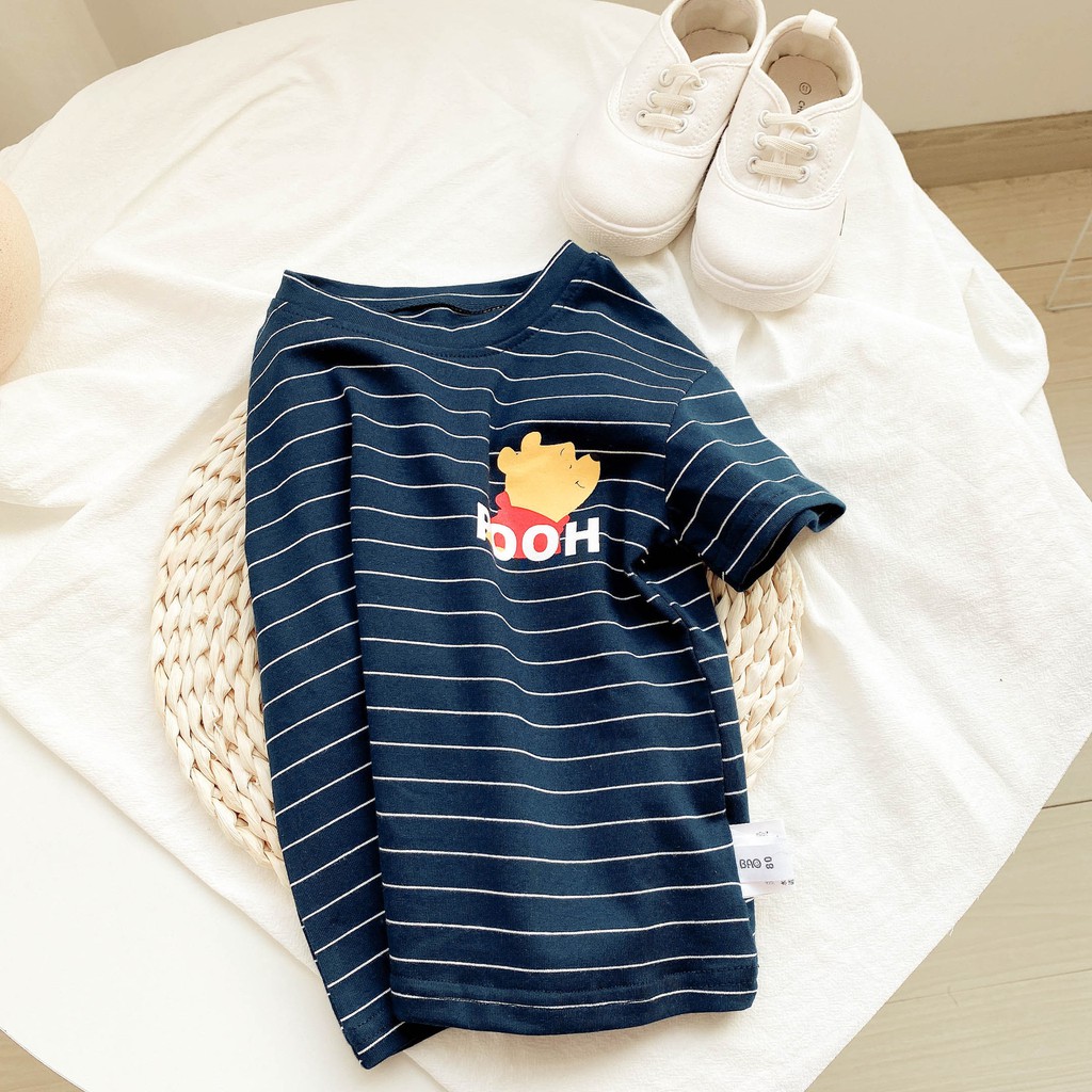 Áo thun hè sọc bé trai bé gái kiểu Hàn Quốc