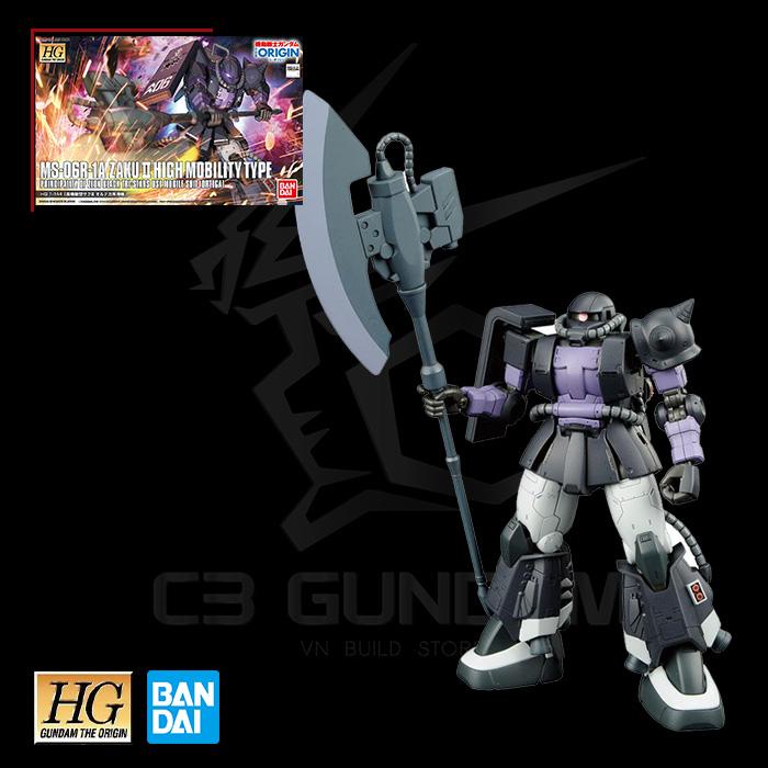 MÔ HÌNH HG 005 1/144 MS-06R-1A ZAKU II HIGH MOBILITY TYPE ORTEGA CUSTOM HGGTO THE ORIGIN GUNPLA NHẬT LẮP RÁP