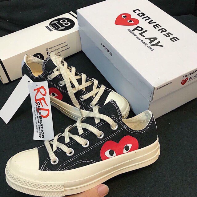 [Mã NOLAN50k giảm ngay 50k] Giày Sneaker Nam Nữ Converse Heart Play Low (fullbox+freeship)