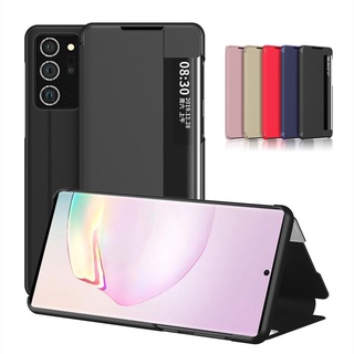 Bao da điện thoại mạ nắp lật cho Samsung Galaxy Note 20/ Note 20 Ultra/ Note 10 Pro / Note 10 Plus/ Note 9/ Note 8
