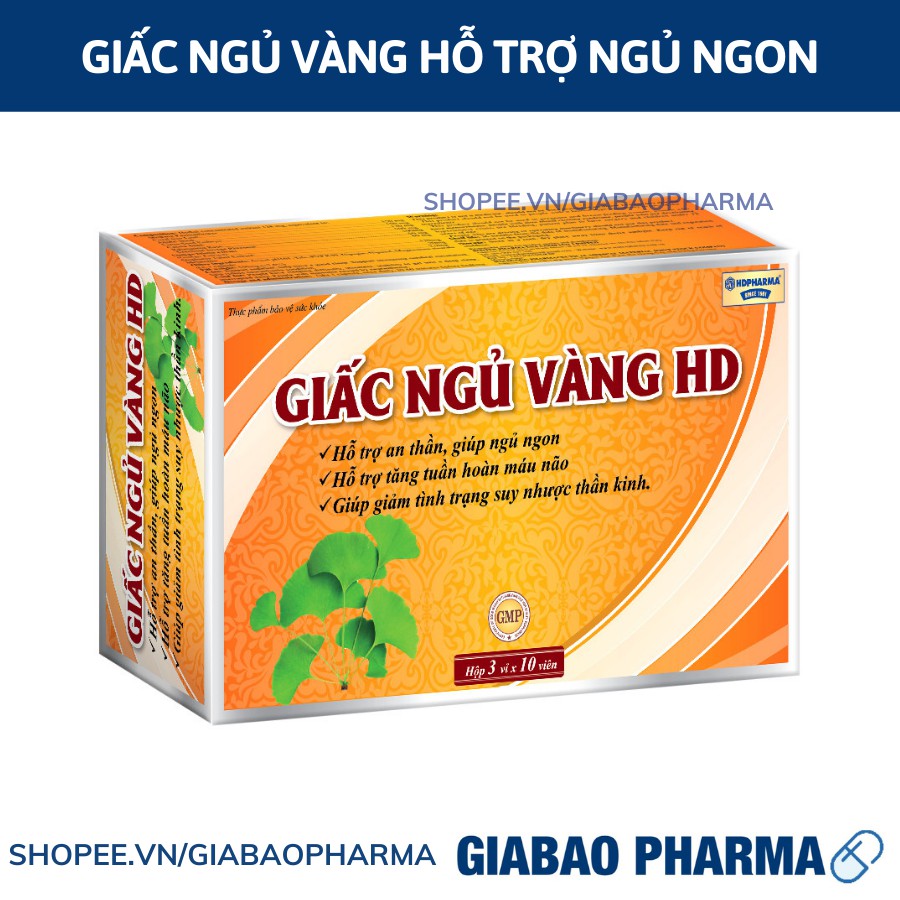 Viên uống GIẤC NGỦ VÀNG HD hỗ trợ thần kinh, giúp ngủ ngon | BigBuy360 - bigbuy360.vn