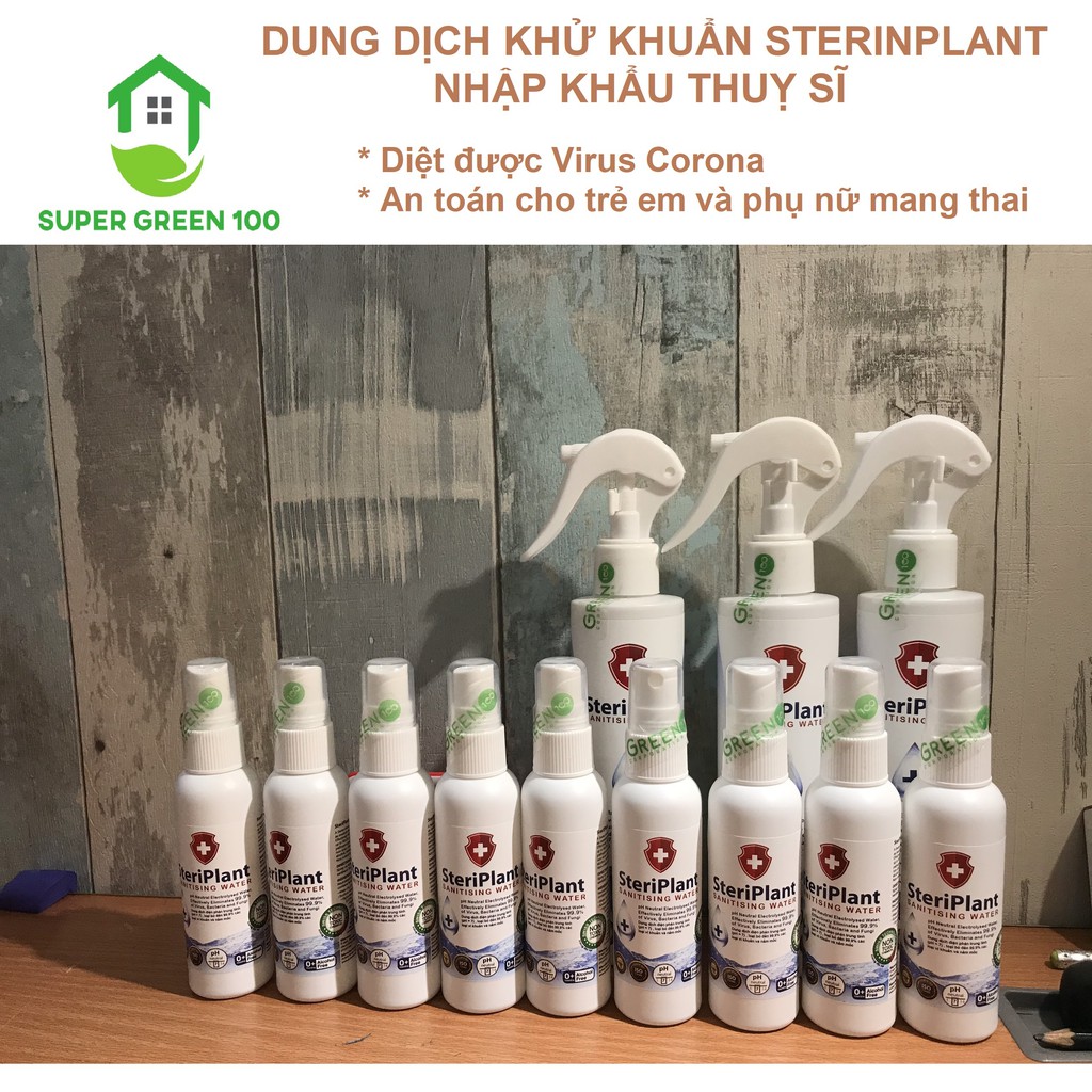 Nước Rửa Tay, Sát Khuẩn, Nhập Khẩu Thuỵ Sỹ SteriPlant | BigBuy360 - bigbuy360.vn