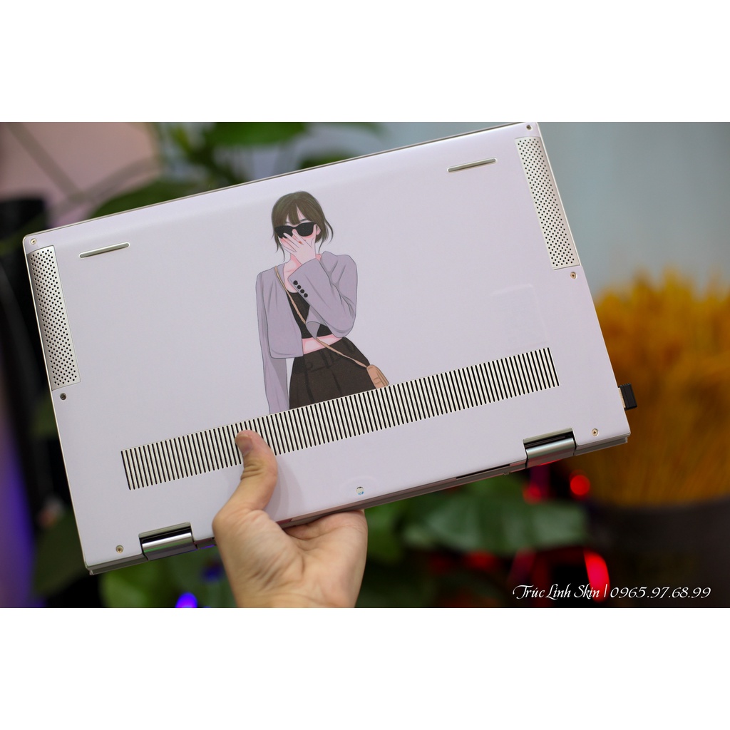 Skin dán laptop mẫu cô gái chibi