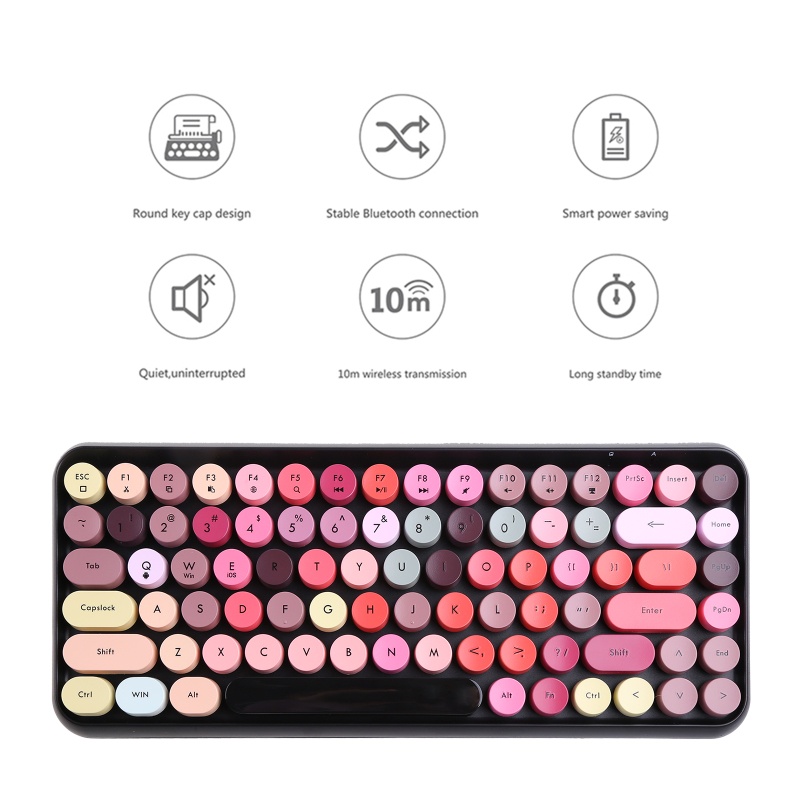 Bàn Phím Không Dây Kết Nối Bluetooth 308i Gọn Nhẹ Cho Laptop