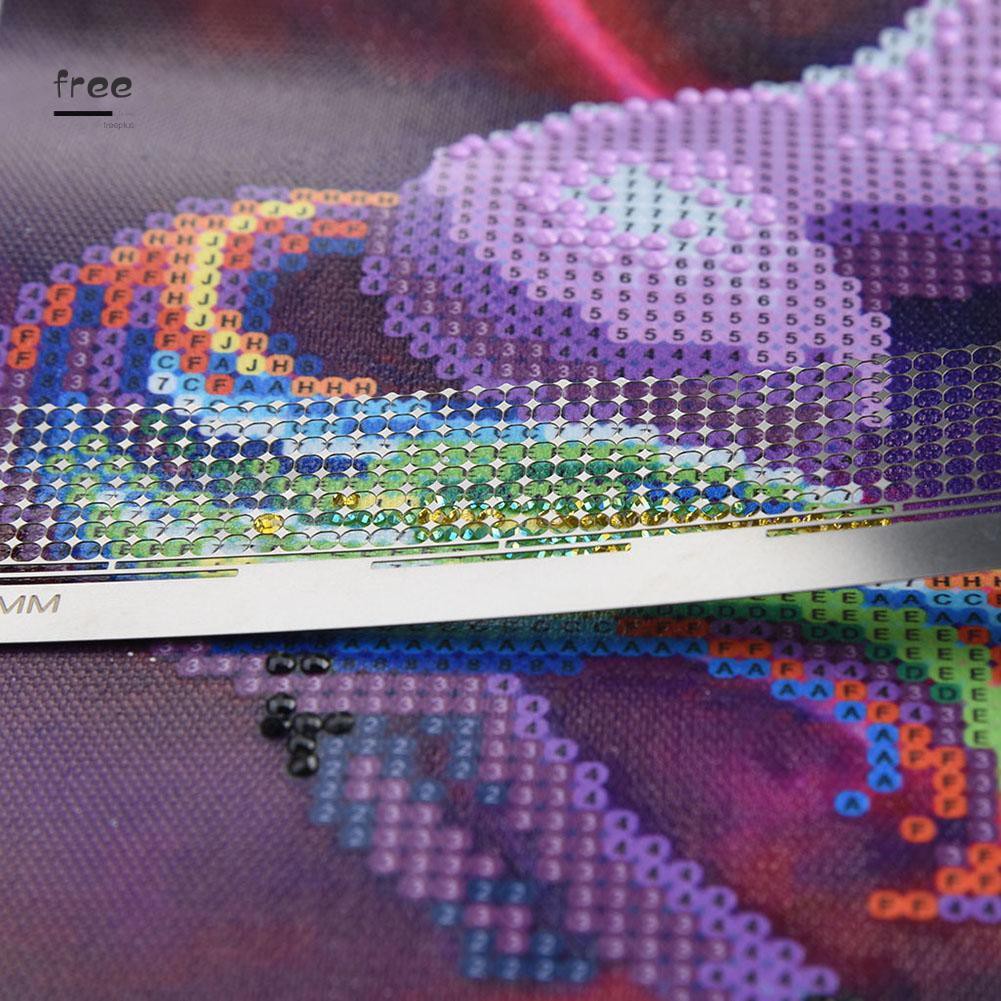 Thước làm tranh vải thêu đính đá bằng thép không gỉ cao cấp DIY