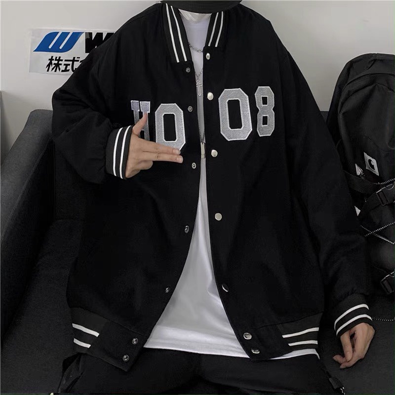 Áo bomber H8-08 áo khoác bombar chất liệu nỉ bông cao câp phong cách hàn quốc in hình cute