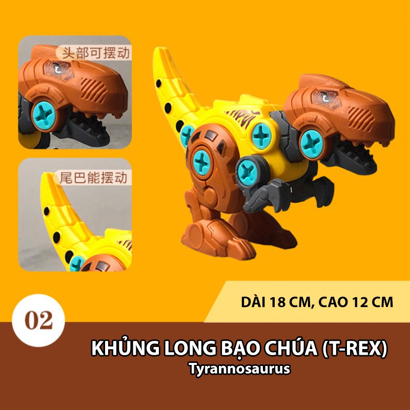 Đồ Chơi Lắp Ráp Khủng Long mô hình cao cấp giúp phát triển tư duy và trí thông minh cho bé