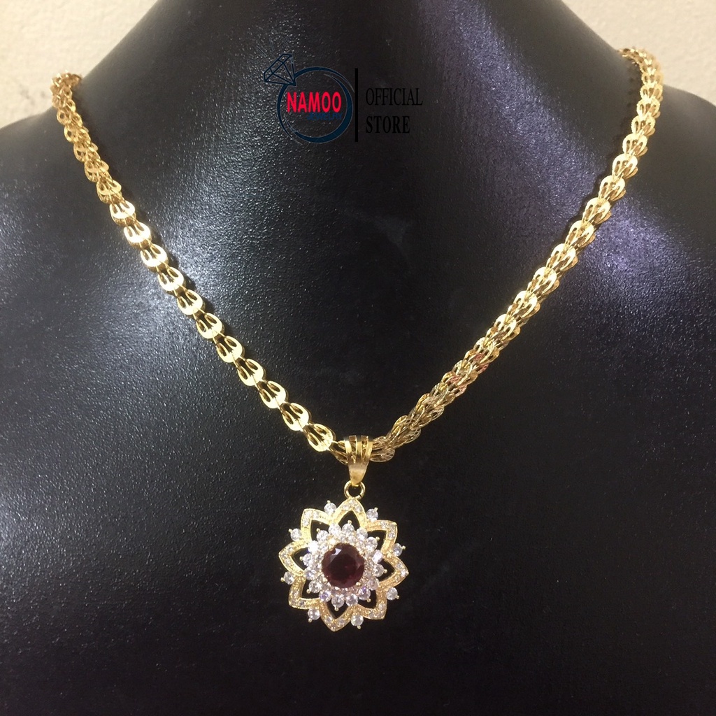Dây Chuyền Mạ Vàng Nữ V585 Dây Dài 50cm Namoo Jewelry Chuyên sỉ