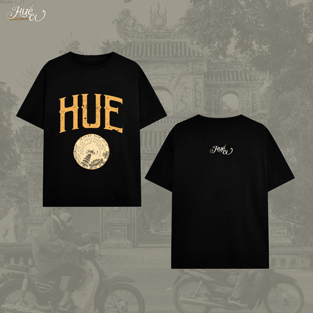 Áo Thun Cotton Unisex Huế Ơi - "HUE"