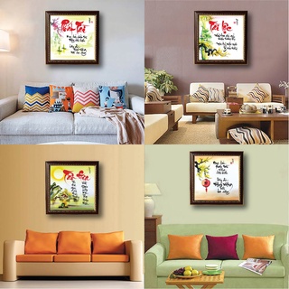 Tranh thư pháp tài lộc, tranh thư pháp chữ việt, quà tặng khai trương, tân gia chữ phát tài, cha mẹ, chữ hạnh phúc đẹp