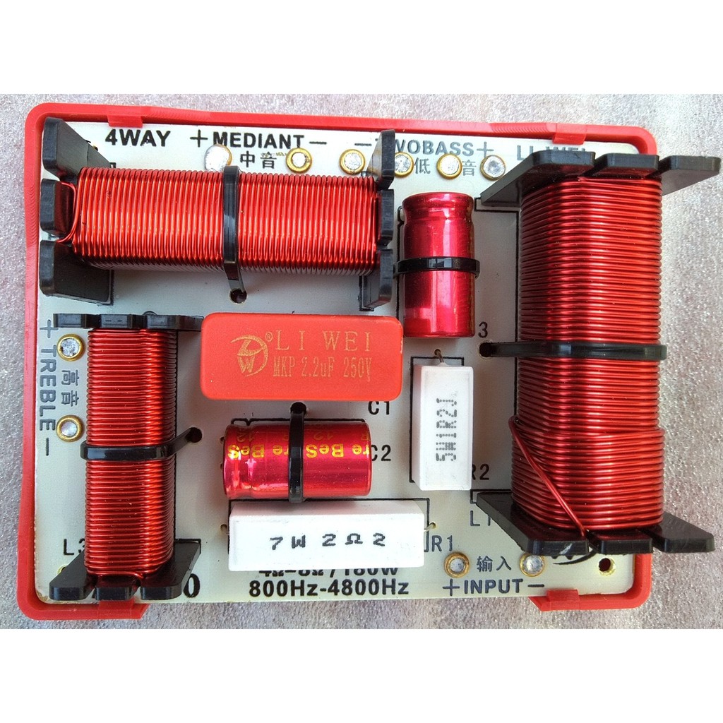 1 MẠCH PHÂN TẦN 3 ĐƯỜNG TIẾNG LWA400 - 1 BASS TRUNG 1 TREBLE