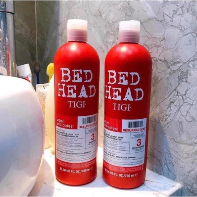 Cặp Dầu Gội Xả TIGI BED HEAD - Phục Hồi Tóc Khô Xơ, Hư Tổn, Giảm Gãy Rụng