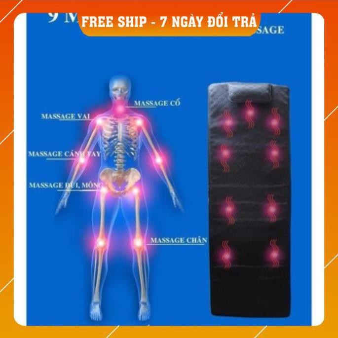 NỆM MASSAGE TOÀN THÂN 9 BI - Đệm ghế matxa toàn thân 9 bi