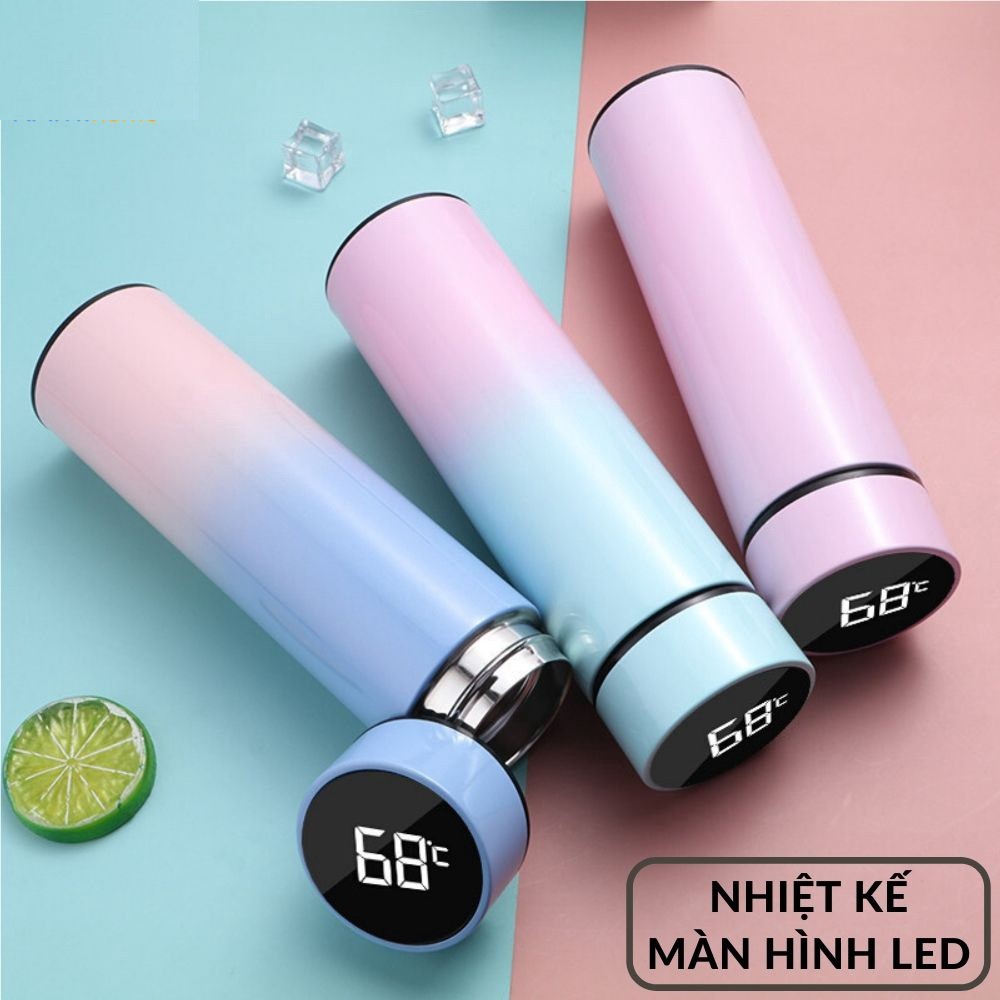 Lọ ly bình giữ nhiệt thông minh có đo hiển thị nhiệt độ dung tích 480ml