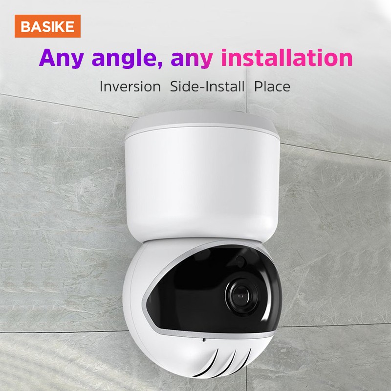 Camera An Ninh IP BASIKE BSK-CMR02 Giám Sát 360 Độ Không Góc Chết Chụp Ảnh HD | BigBuy360 - bigbuy360.vn