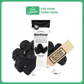 Sữa rửa mặt Than Hoạt Tính làm sạch sâu PURE MIND BLACKHEAD SO FRESH CLEANSING FOAM 100ML - Hàn Quốc Chính Hãng