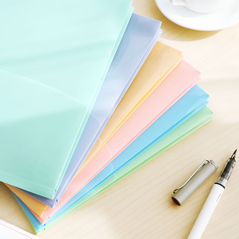 Túi Đựng Tài Liệu Khổ A4 Màu Sắc Ngọt Ngào Mang Đi Tiện Dụng