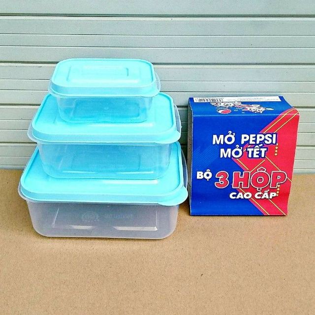 Bộ 3 Hộp Nhựa Đựng Thức Ăn An Toàn Tiện Lợi MN