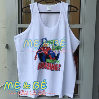 Áo Ba Lỗ Cho Bé Cotton Trắng Bossini Mặc Mát (25-65kg)