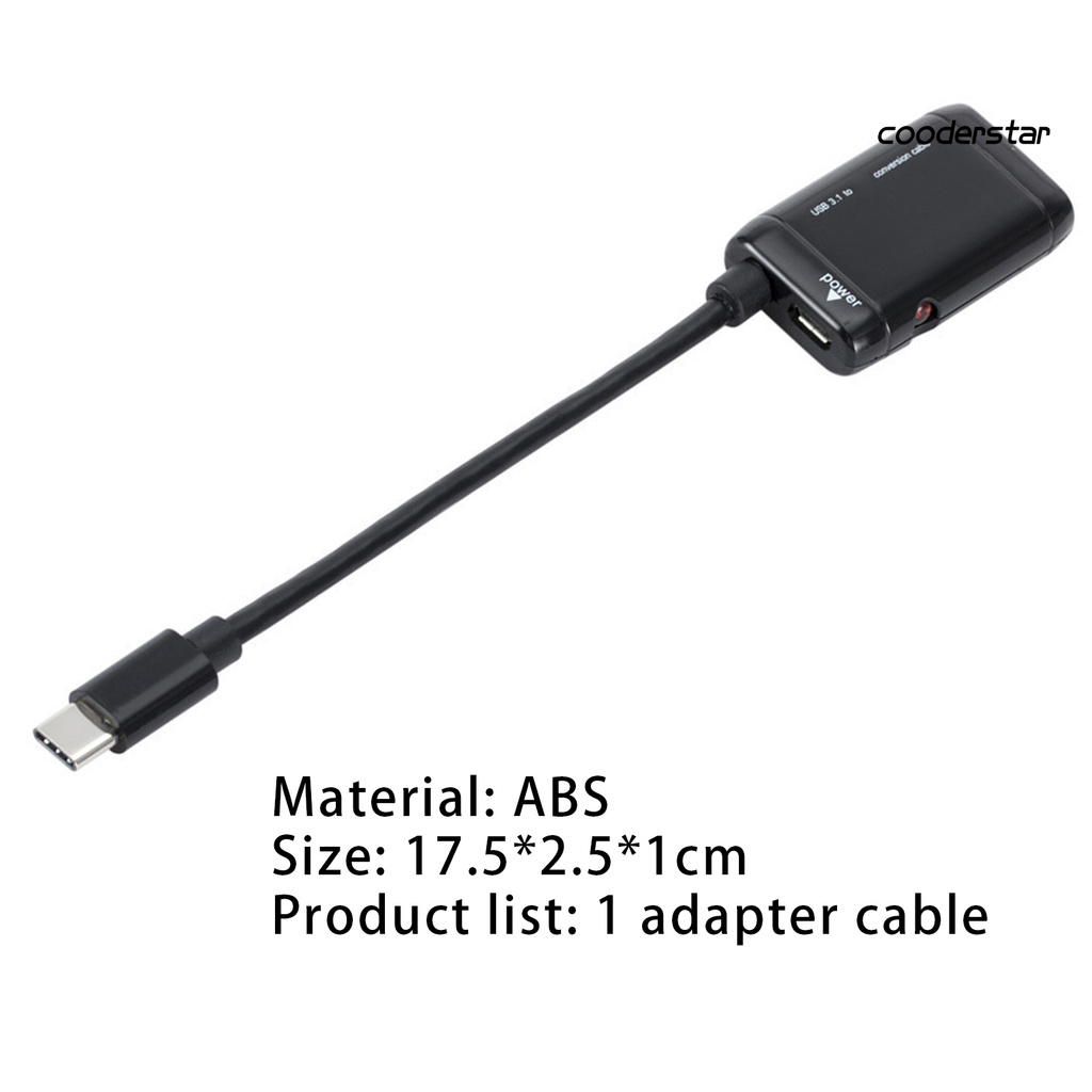 Cáp Chuyển Đổi Cổng Type-C Sang Hdmi-Comp Cho Điện Thoại Di Động