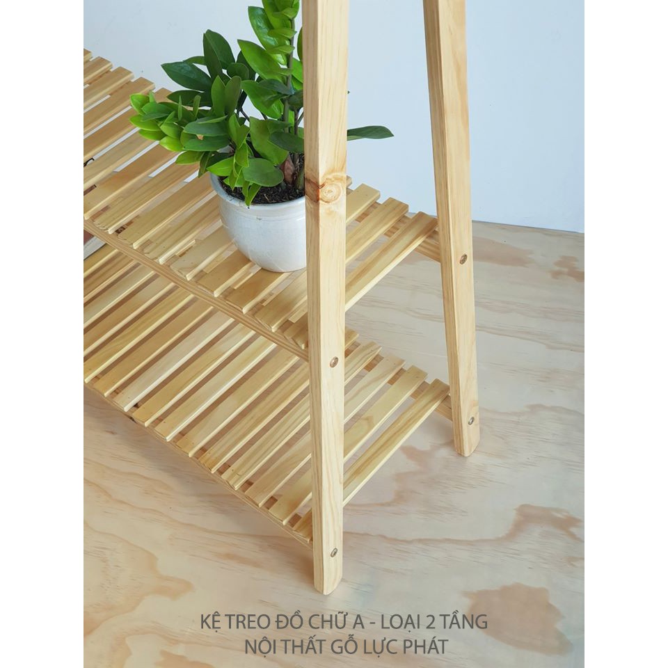 (Loại 1 mét) KỆ QUẦN ÁO CHỮ A 2 TẦNG - Lót NC | BigBuy360 - bigbuy360.vn