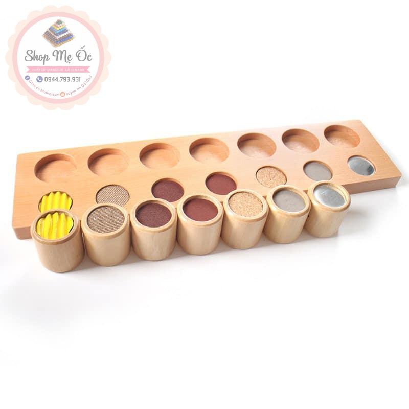 Giáo cụ Montessori - Bộ cảm quan cảm giác và trò chơi ghép cặp (Sẵn)