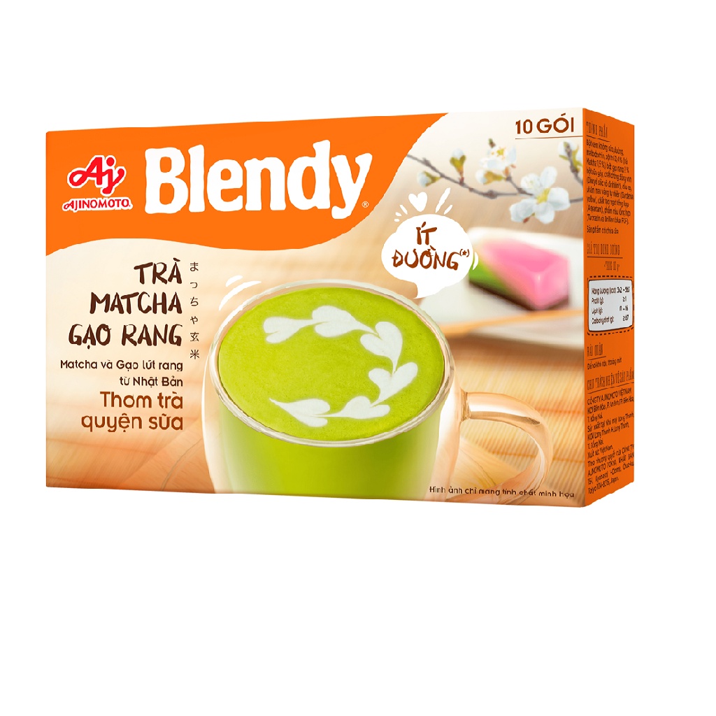 Combo 2 Hộp Trà Blendy® Matcha Gạo Rang 160g/Hộp