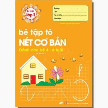 Sách - Bé Tập Tô Nét Cơ Bản Dành Cho Bé 4 - 6 Tuổi