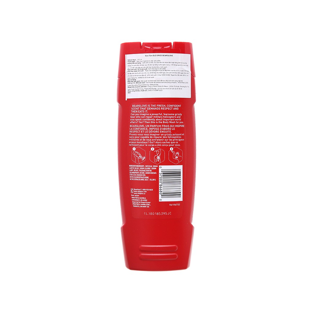 Sữa Tắm Old Spice Bearglove 473ml