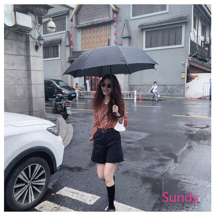 Áo Sơ Mi Chiffon Tay Dài Dáng Rộng In Hoa Xinh Xắn Cho Nữ