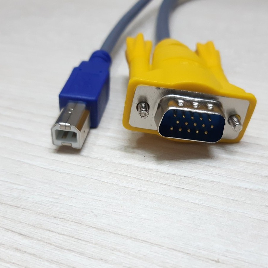 Dây cáp VGA USB KVM 15 Pin 1.5M - Jinghua V602F