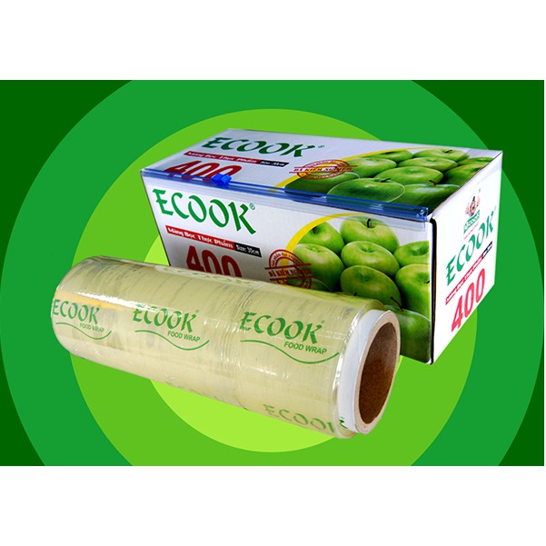 Màng Bọc Thực Phẩm Ecook E400 - Giữ Thực Phẩm Tươi Lâu