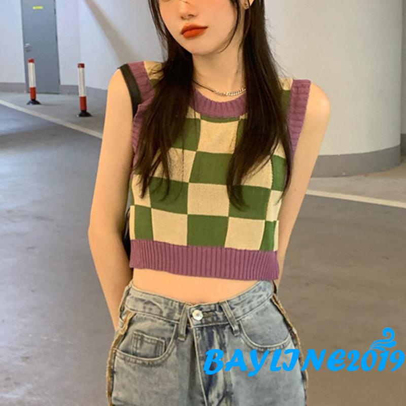 Áo Lửng Không Tay Thời Trang Dành Cho Nữ