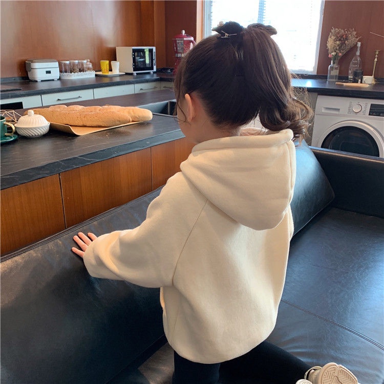 hoodies children new korean solid color printing