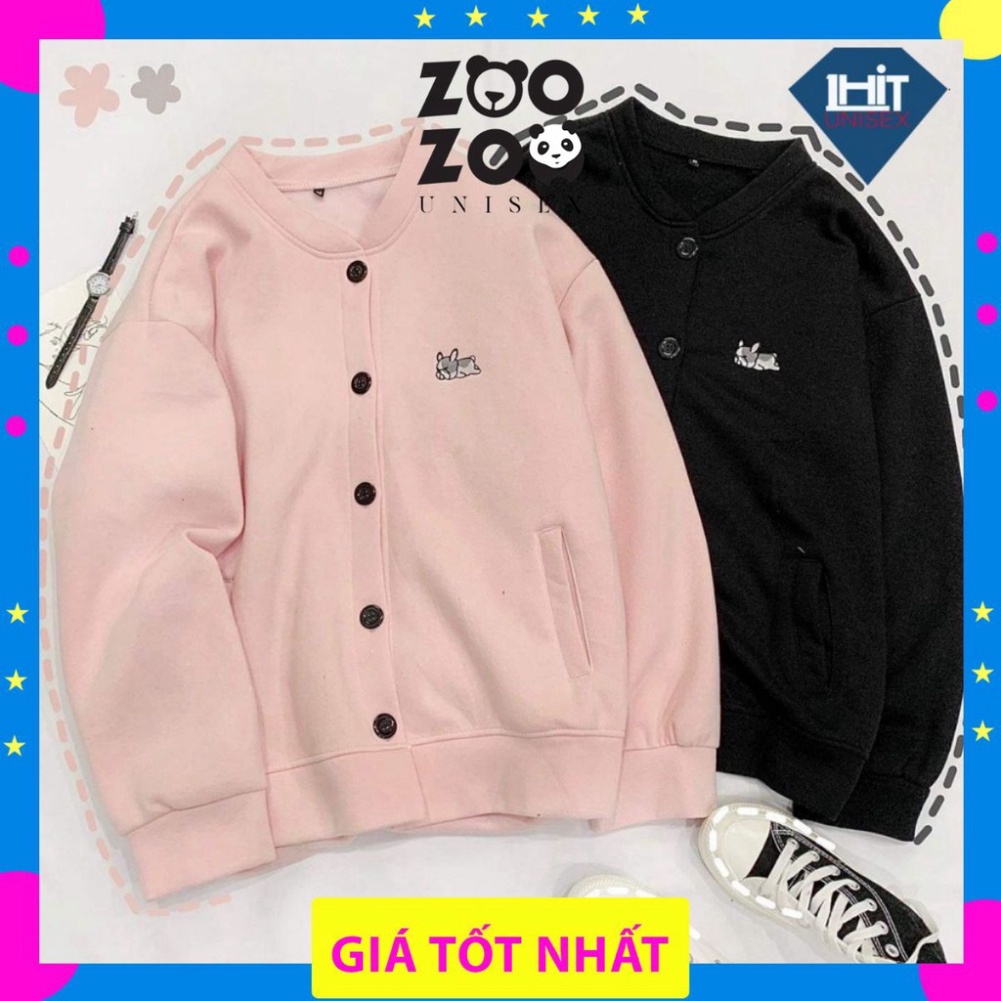 Áo Khoác Nỉ Bông Cardigan Bomber PUPPY LAZY  1hit_Unisex - áo nỉ lót bông hoodie hot nhất Hoodie nam nữ | BigBuy360 - bigbuy360.vn
