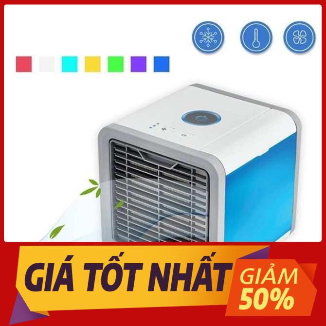 Quạt điều hòa mini có khay để nước và đá - Quạt hơi nước di động để bàn làm việc làm mát tạo ẩm không khí | BigBuy360 - bigbuy360.vn