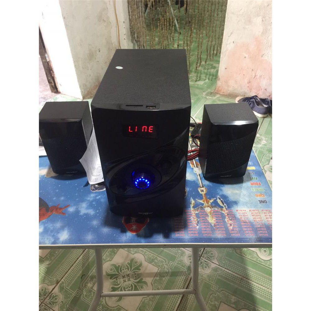 Loa SoundMax A-926 - 2.1 tích hợp bluetooth 5.0, 32W - Cao 273mm, có LCD, Led, điều khiển [Loa chắc trầm] Thế hệ mới
