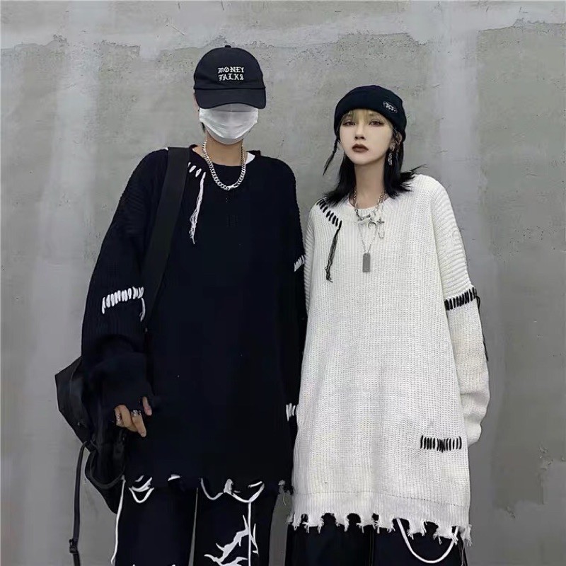 ORDER | Áo len rách viền unisex [ Lướt hết ảnh để xem ảnh thật và bảng size ] | BigBuy360 - bigbuy360.vn