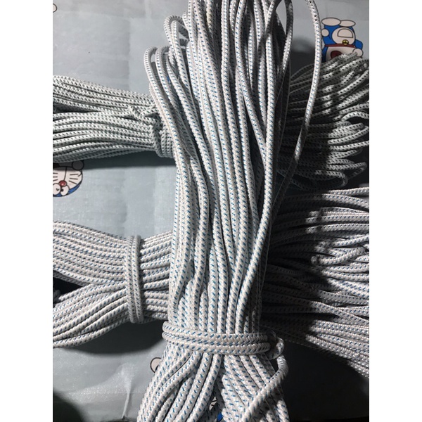 Dây dù tròn trắng 3mm,4mm