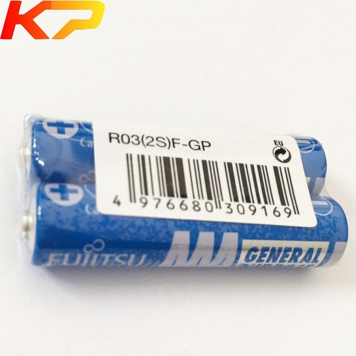 Pin AAA FUJITSU R3(2S)F - GP 1.5V - vỉ 4 viên -  Hàng chính hãng