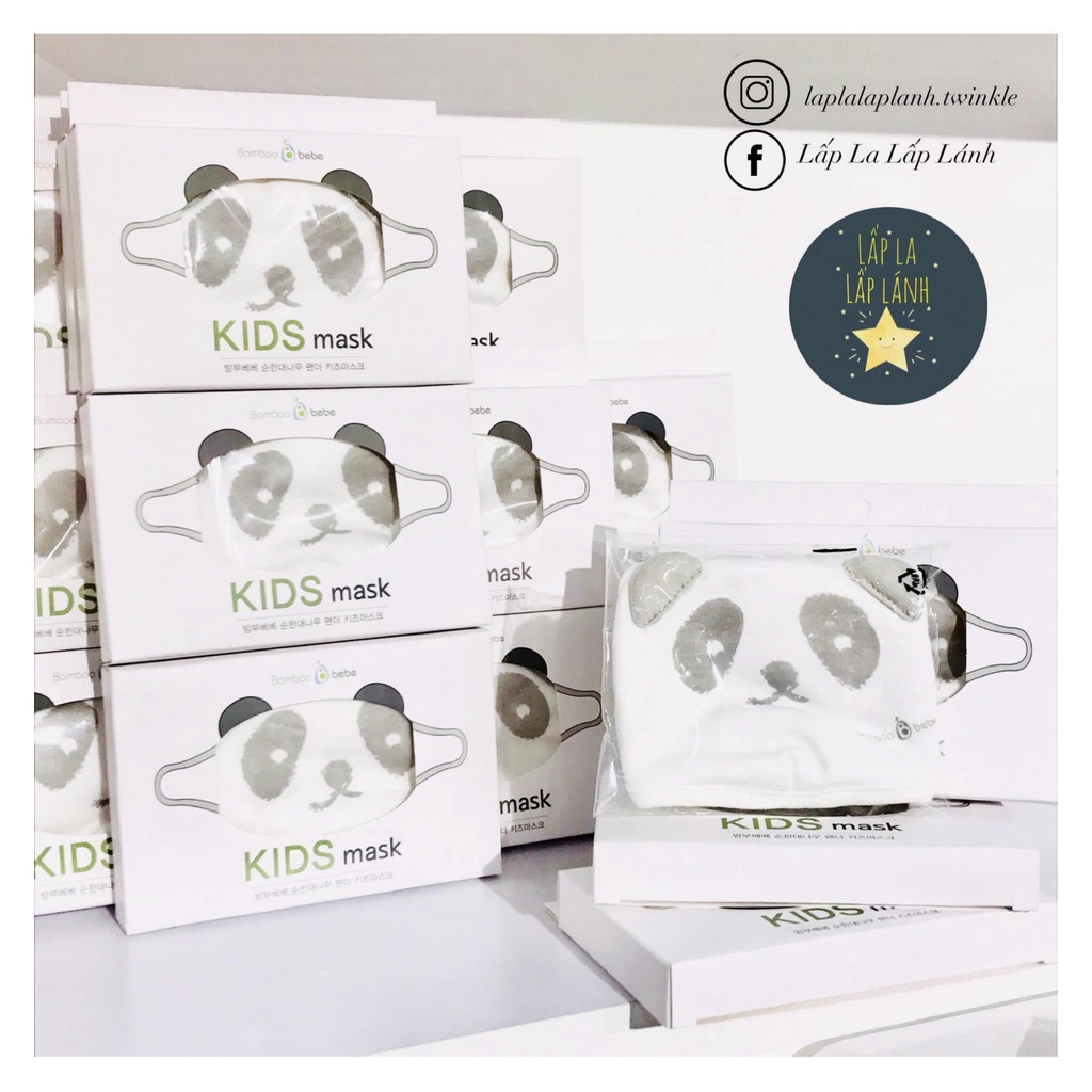 Khẩu trang panda cho bé #Bamboobebe #madeinKorea