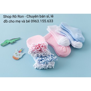 SET 2 ĐÔI TẤT + 2 ĐÔI BAO TAY COTTON LEN THÁI CHO BÉ