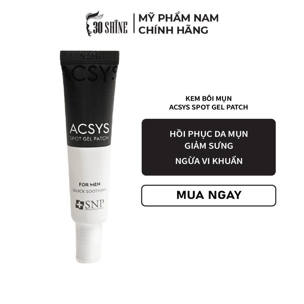 Gel Bôi Mụn Acsys Spot Gel Patch 15ml - 30Shine phân phối chính hãng
