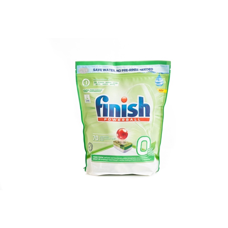 Viên rửa bát Finish Power ball Eco all in one max eco dùng cho máy rửa bát (hàng chính hãng, có tem nhập khẩu)