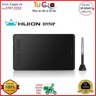 Bảng vẽ cảm ứng Huion Inspiroy H950P medium (8192 lực nhấn, bút không pin) - Hàng chính hãng