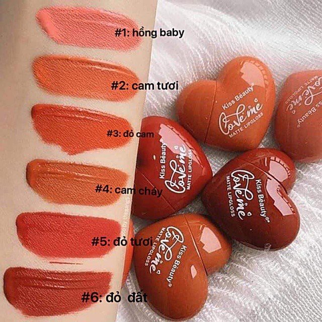 Son kem lì TRÁI TIM LOVE ME 7870 thiết kế nhỏ xinh nội địa tông tây sỉ tốt- GIÁ RẺ 09 | BigBuy360 - bigbuy360.vn